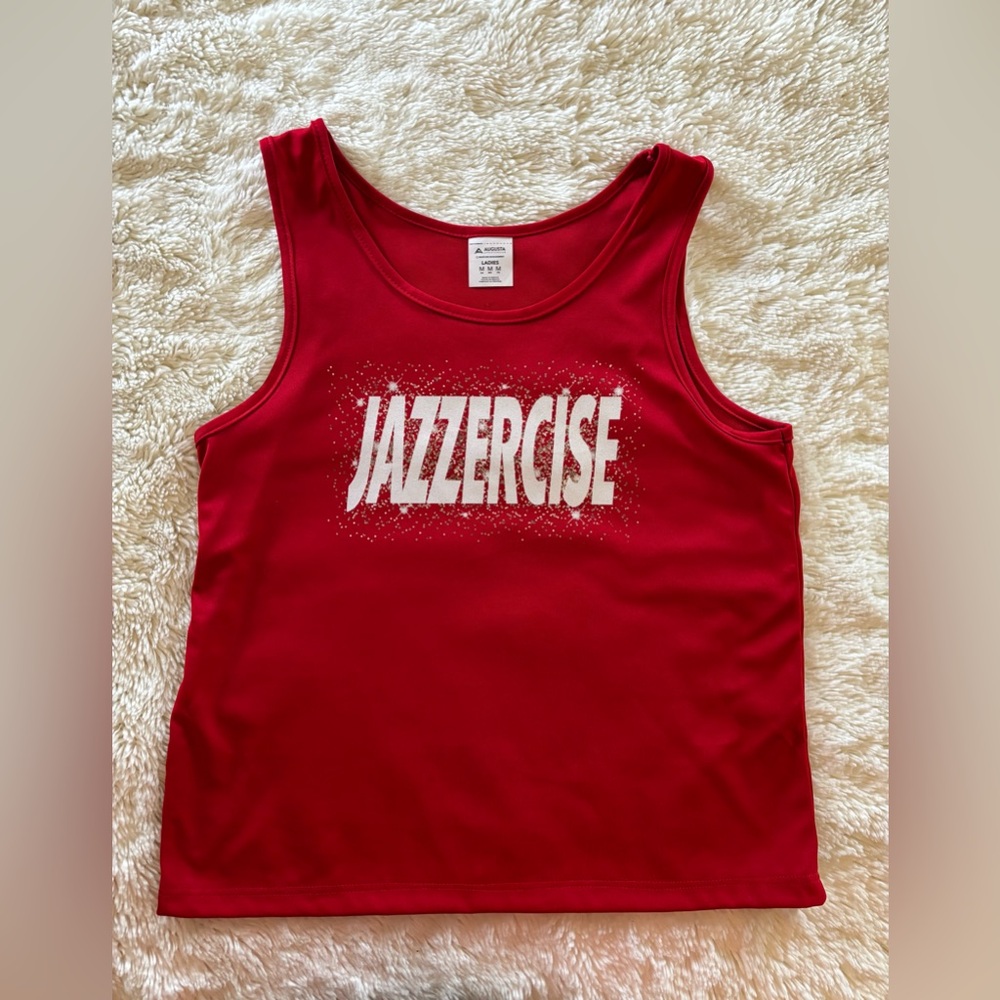 Women's Red Jazzercise Tank Top, Medium